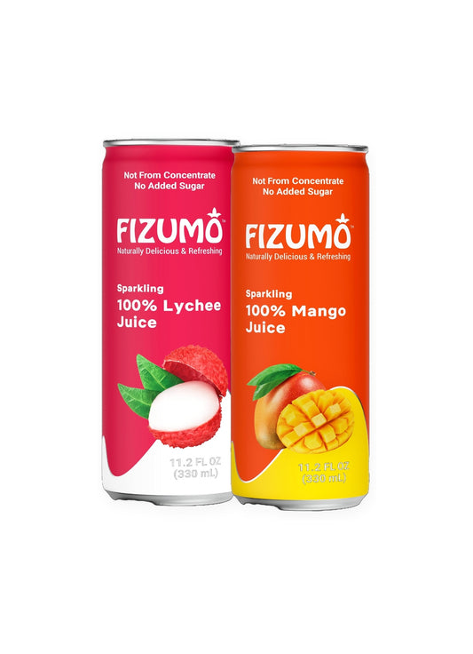 Fizumo Variety - Lychee & Mango (24 Cans)