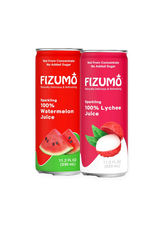 Fizumo Variety - Watermelon & Lychee (24 Cans)